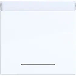 Hager Berker schakelwip met tekstveld en controlevenster A1/A8/C1/C8 lichtwit glans (WAW1131WG)