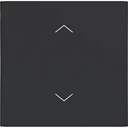 Hager Berker schakelwip met pijlsymbolen A1/A8/C1/C8 nachtzwart mat (WAW1002BM)