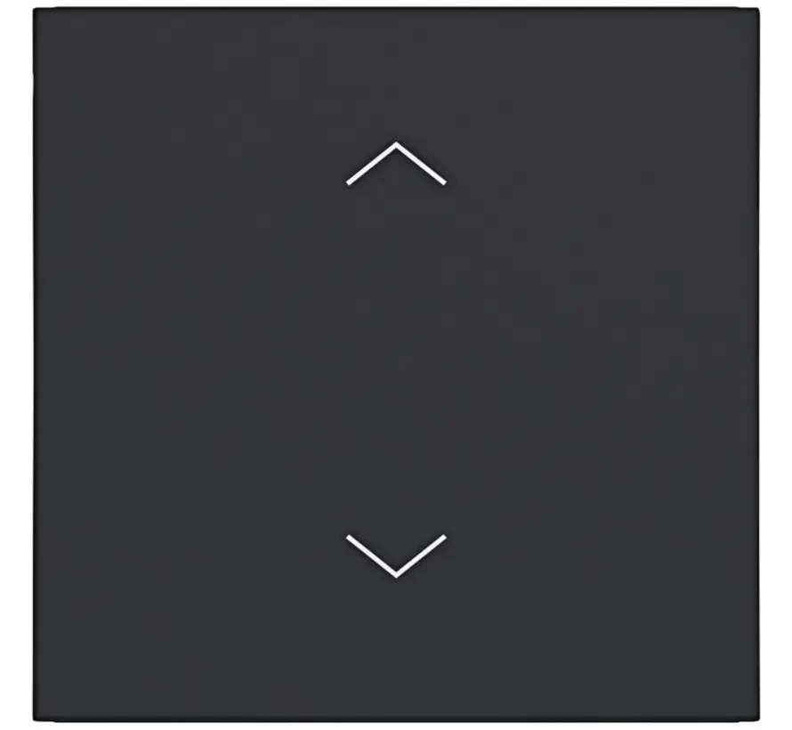 schakelwip met pijlsymbolen A1/A8/C1/C8 nachtzwart mat (WAW1002BM)