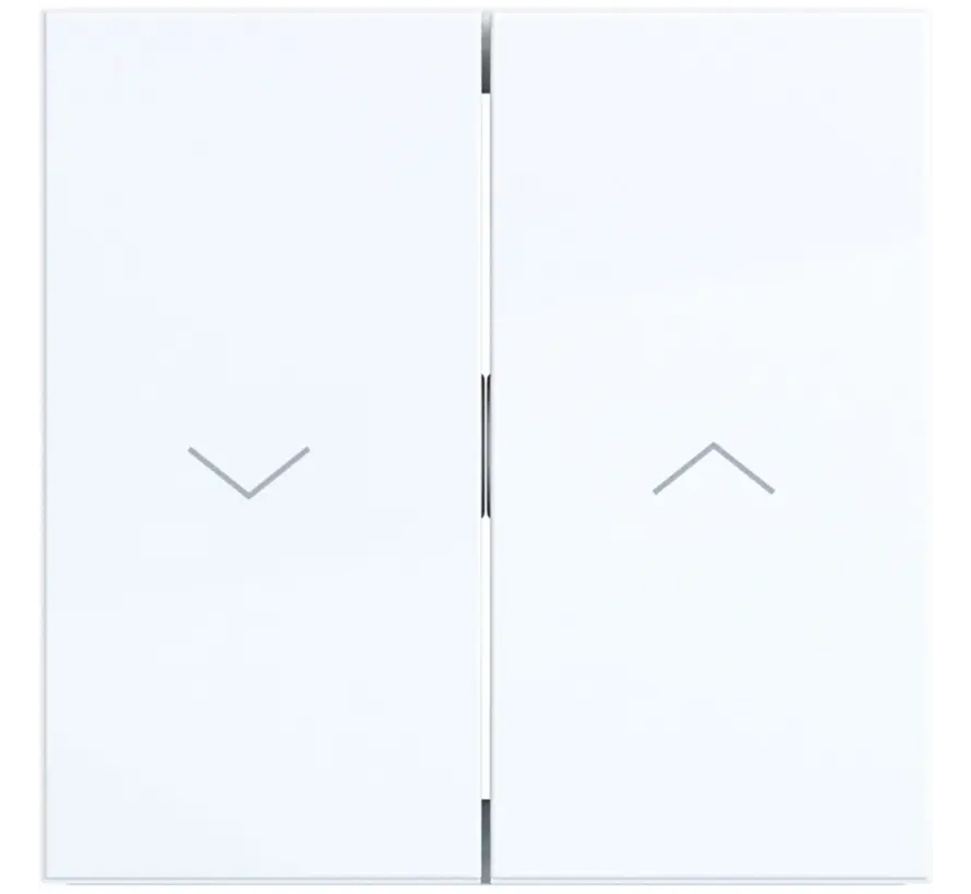 wip jaloezieschakelaar 2-voudig A1/A8/C1/C8 lichtwit glans (WAW2001WG)