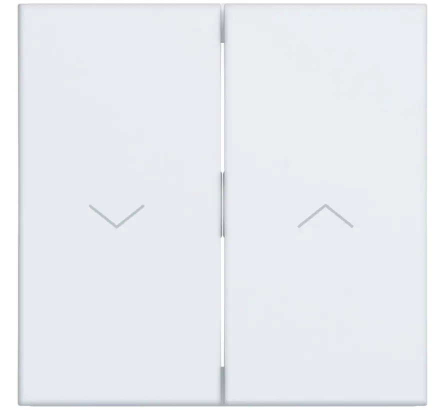wip jaloezieschakelaar 2-voudig A1/A8/C1/C8 lichtwit mat (WAW2001WM)
