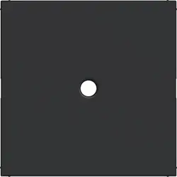 Hager Berker centraalplaat trekschakelaar A1/A8/C1/C8 nachtzwart mat (WAF1048BM)