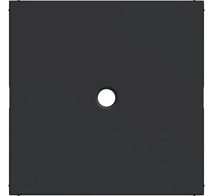 centraalplaat trekschakelaar A1/A8/C1/C8 nachtzwart mat (WAF1048BM)