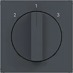 Hager Berker draaiknop driestandenschakelaar 2-1-3 A1/A8/C1/C8 antraciet mat (WAF1316AT)