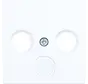 centraalplaat voor antennecontactdoos radio/tv/satelliet A1/A8/C1/C8 lichtwit glans (WAF1168WG)