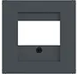 centraalplaat USB / luidspreker A1/A8/C1/C8 antraciet mat (WAF1104AT)