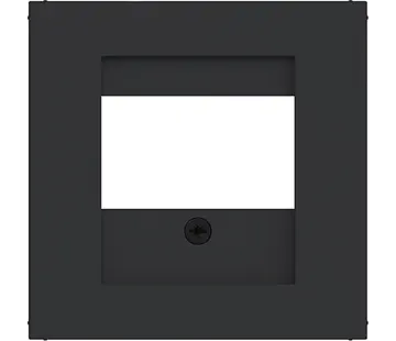 Hager Berker centraalplaat USB / luidspreker A1/A8/C1/C8 nachtzwart mat (WAF1104BM)