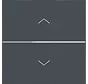 knop met pijlsymbolen voor bedieningselement 1-voudig A1/A8/C1/C8 antraciet mat (WAN7050AT)