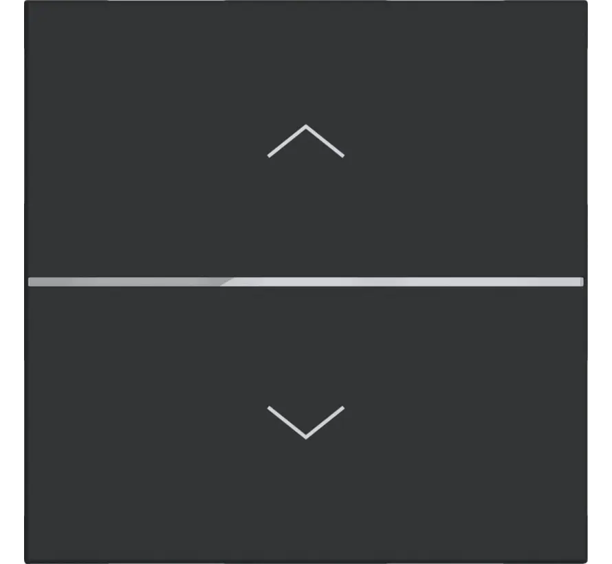 knop met pijlsymbolen voor bedieningselement 1-voudig A1/A8/C1/C8 nachtzwart mat (WAN7050BM)