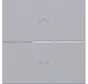 knop met pijlsymbolen voor bedieningselement 1-voudig A1/A8/C1/C8 titaan (WAN7050TA)