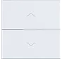 knop met pijlsymbolen voor bedieningselement 1-voudig A1/A8/C1/C8 lichtwit mat (WAN7050WM)