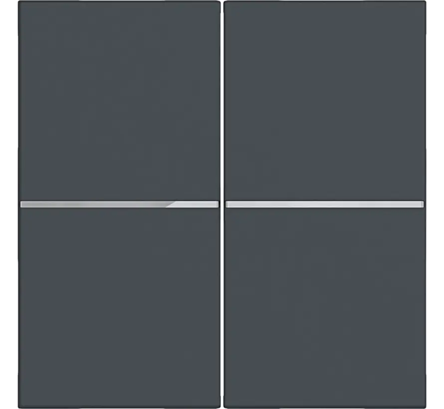 knop voor bedieningselement 2-voudig A1/A8/C1/C8 antraciet mat (WAN7020AT)