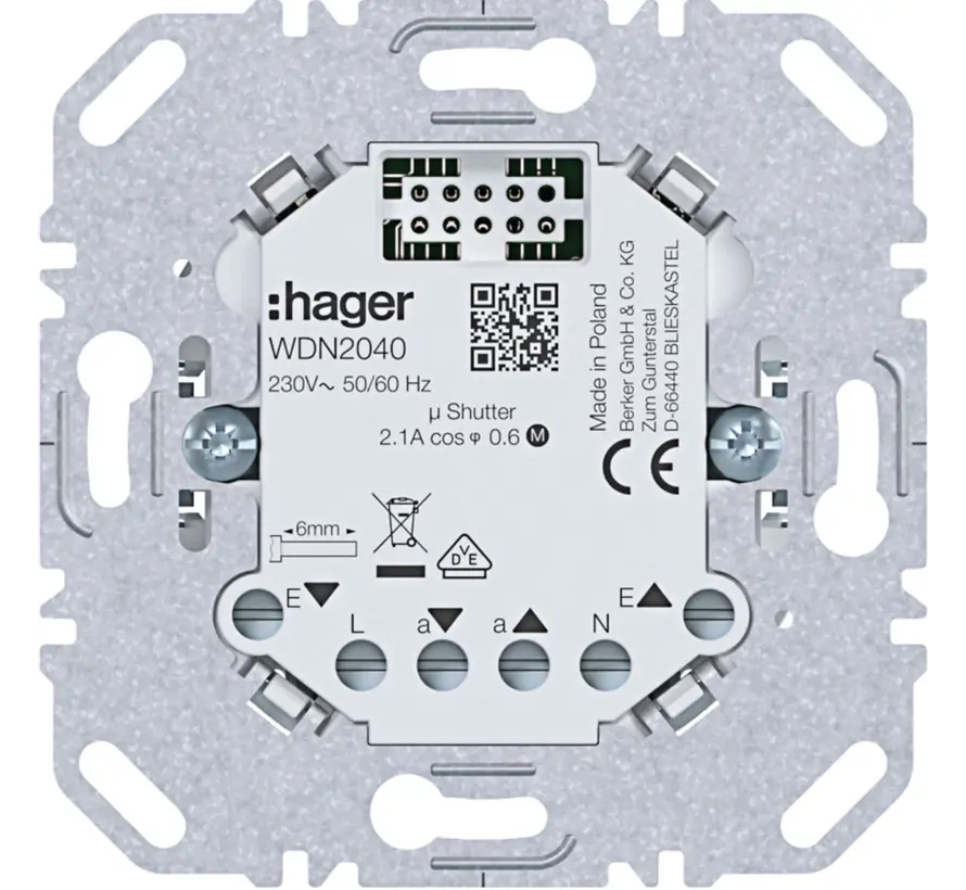 elektronische jaloeziebesturing met nevenpost-ingang voor A1/A8/C1/C8 (WDN2040)