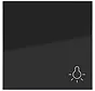 schakelwip met lichtsymbool A1/A8/C1/C8 nachtzwart glans (WAW1012BG)