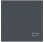 schakelwip met sleutelsymbool A1/A8/C1/C8 antraciet mat (WAW1013AT)