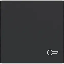 Hager Berker schakelwip met sleutelsymbool A1/A8/C1/C8 nachtzwart mat (WAW1013BM)