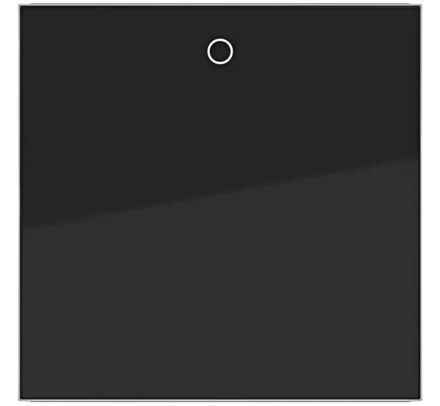 schakelwip met opdruk 0 A1/A8/C1/C8 nachtzwart glans (WAW1014BG)