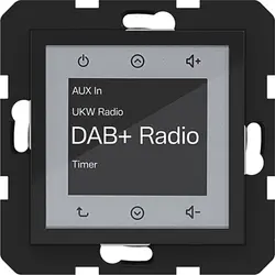 Hager Berker radio touch DAB+ A1/A8/C1/C8 nachtzwart glans (WAN6011BG)