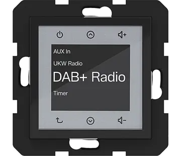 Hager Berker radio touch DAB+ A1/A8/C1/C8 nachtzwart glans (WAN6011BG)