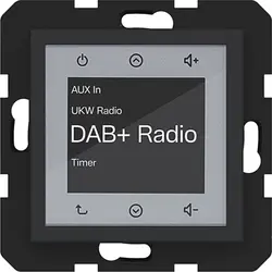 Hager Berker radio touch DAB+ A1/A8/C1/C8 nachtzwart mat (WAN6011BM)