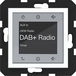 Hager Berker radio touch DAB+ A1/A8/C1/C8 lichtwit mat (WAN6011WM)