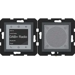 Hager Berker radio touch DAB+ met Bluetooth en luidspreker A1/A8/C1/C8 antraciet mat (WAN6110AT)