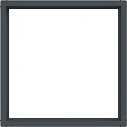 Hager Berker tussenring 50x50mm A1/A8/C1/C8 antraciet mat (WAF7073AT)