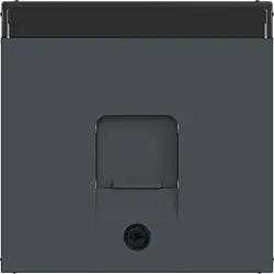 Hager Berker centraalplaat voor draagring modulair jack 1-voudig A1/A8/C1/C8 antraciet mat (WAF1160AT)