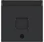 centraalplaat voor draagring modulair jack 1-voudig A1/A8/C1/C8 nachtzwart mat (WAF1160BM)