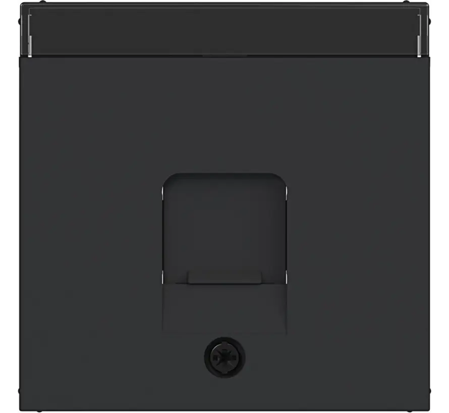 centraalplaat voor draagring modulair jack 1-voudig A1/A8/C1/C8 nachtzwart mat (WAF1160BM)