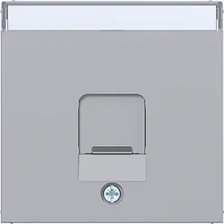 Hager Berker centraalplaat voor draagring modulair jack 1-voudig A1/A8/C1/C8 titaan (WAF1160TA)