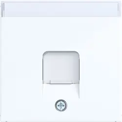 Hager Berker centraalplaat voor draagring modulair jack 1-voudig A1/A8/C1/C8 lichtwit glans (WAF1160WG)
