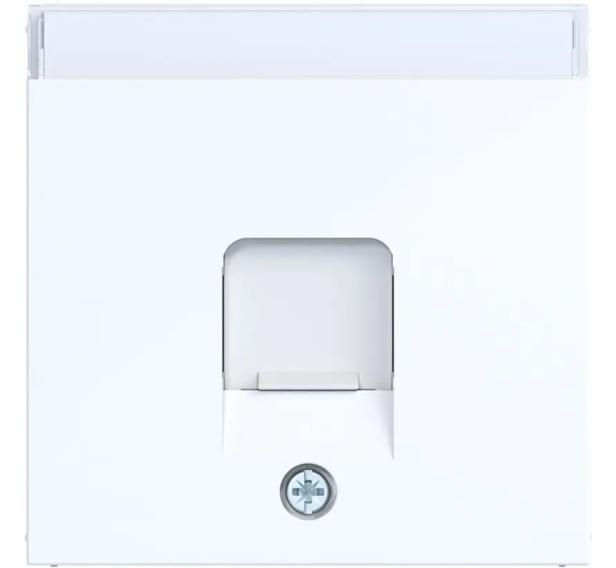 centraalplaat voor draagring modulair jack 1-voudig A1/A8/C1/C8 lichtwit glans (WAF1160WG)