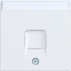 Hager Berker centraalplaat voor draagring modulair jack 1-voudig A1/A8/C1/C8 lichtwit mat (WAF1160WM)