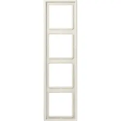 JUNG afdekraam 4-voudig LS990 creme (LS 984 W)