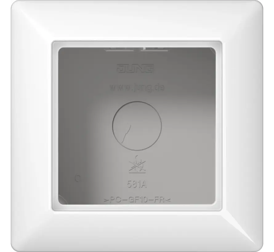 opbouwbak 1-voudig AS500 alpine wit (AS 581 A WW)