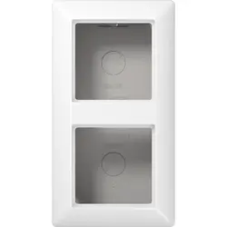 JUNG opbouwbak 2-voudig AS500 alpine wit (AS 582 A WW)