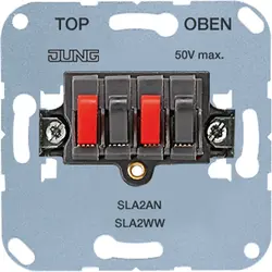 JUNG luidsprekeraansluitdoos stereo antraciet (SLA 2 AN)
