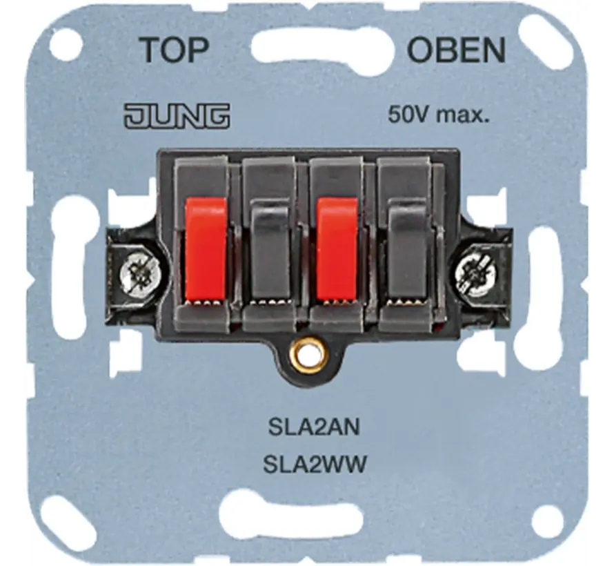 luidsprekeraansluitdoos stereo antraciet (SLA 2 AN)