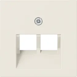 JUNG centraalplaat 2-voudig tbv RJ45 wandcontactdoos AS500 creme (A 569-2 BFPLUA)