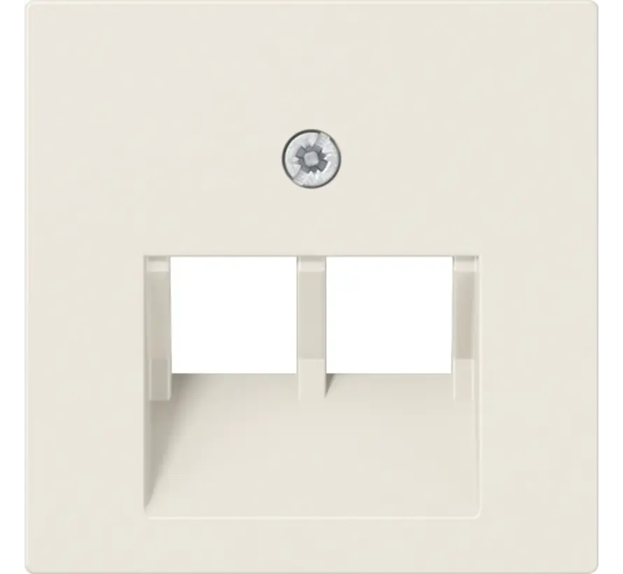 centraalplaat 2-voudig tbv RJ45 wandcontactdoos AS500 creme (A 569-2 BFPLUA)
