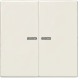 JUNG schakelwip 2-voudig met controlevenster LS990 creme (LS 995 KO5)