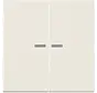 schakelwip 2-voudig met controlevenster LS990 creme (LS 995 KO5)