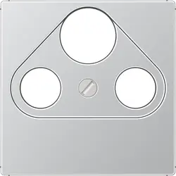 JUNG centraalplaat coax/sat A-range aluminium (A 561 PLSAT AL)