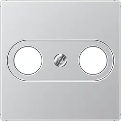 JUNG centraalplaat antenne-coax A-range aluminium (A 561 PLTV AL)