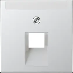 JUNG centraalplaat 1-voudig tbv RJ45 wandcontactdoos A-range aluminium (A 569-1 PLUA AL)