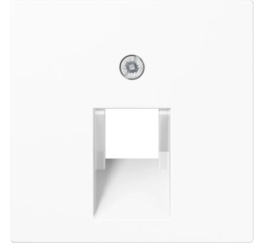 centraalplaat 1-voudig tbv RJ45 wandcontactdoos A-range alpine wit (A 569-1 BFPLUA WW)
