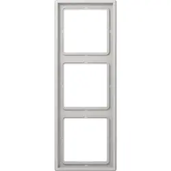 JUNG afdekraam 3-voudig LS990 lichtgrijs (LS 983 LG)
