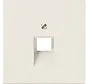 centraalplaat 1-voudig tbv RJ45 wandcontactdoos LS990 creme (LS 969-1 UA)