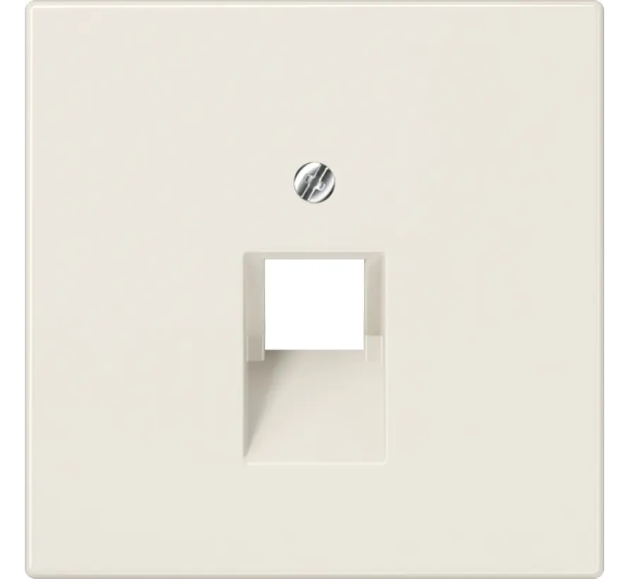 centraalplaat 1-voudig tbv RJ45 wandcontactdoos LS990 creme (LS 969-1 UA)
